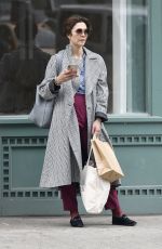 MAGGIE GYLLENHAAL Out Shopping in New York 04/14/2019
