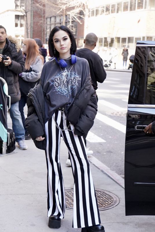 MAGGIE LINDEMANN Arrives at Build Studios in New York 04/04/2019