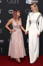 MAISIE WILLIAMS and SOPHIE TURNER at Game of Thrones, Season 8 Premiere in Belfast 04/12/2019