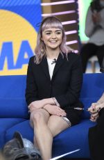 MAISIE WILLIAMS and SOPHIE TURNER at Good Morning America 04/02/2019