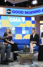 MAISIE WILLIAMS and SOPHIE TURNER at Good Morning America 04/02/2019