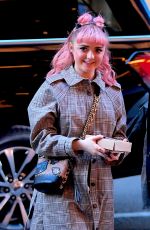 MAISIE WILLIAMS Arrives at Her Hotel in New York 04/01/2019