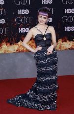 MAISIE WILLIAMS at Game of Thrones, Season 8 Premiere in New York 04/03/2019