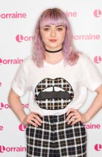 MAISIE WILLIAMS at Lorraine Show in London 04/09/2019