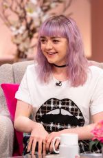 MAISIE WILLIAMS at Lorraine Show in London 04/09/2019