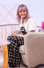 MAISIE WILLIAMS at Lorraine Show in London 04/09/2019