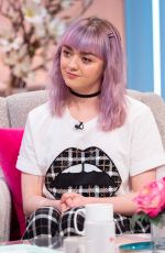 MAISIE WILLIAMS at Lorraine Show in London 04/09/2019