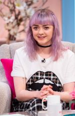 MAISIE WILLIAMS at Lorraine Show in London 04/09/2019