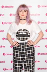 MAISIE WILLIAMS at Lorraine Show in London 04/09/2019