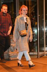 MAISIE WILLIAMS Out for Dinner in New York 04/02/2019