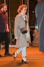 MAISIE WILLIAMS Out for Dinner in New York 04/02/2019