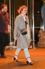 MAISIE WILLIAMS Out for Dinner in New York 04/02/2019