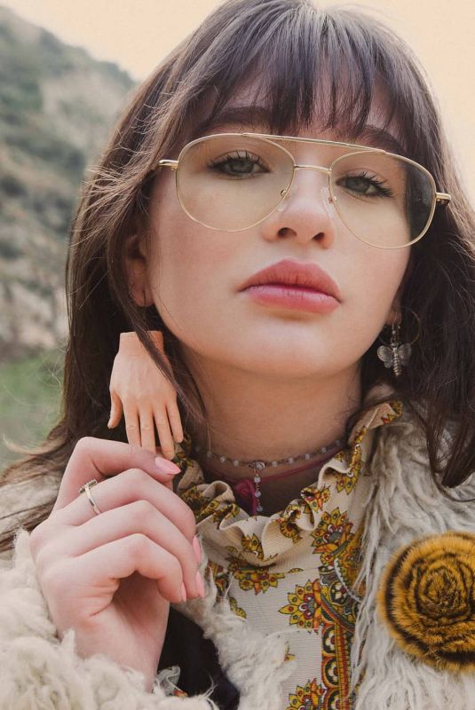 MALINA WEISSMAN on the Set of a Photoshoot, 2019