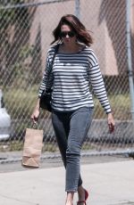 MANDY MOORE Picking up Lunch at a Restaurant in Pasadena 04/23/2019