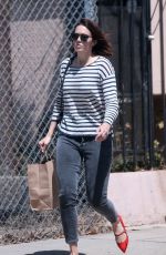 MANDY MOORE Picking up Lunch at a Restaurant in Pasadena 04/23/2019