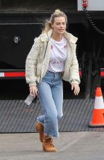 MARGOT ROBBIE Arrives on the Set of Birds of Prey in Los Angeles 04/05/2019