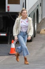 MARGOT ROBBIE Arrives on the Set of Birds of Prey in Los Angeles 04/05/2019