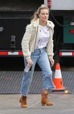 MARGOT ROBBIE Arrives on the Set of Birds of Prey in Los Angeles 04/05/2019
