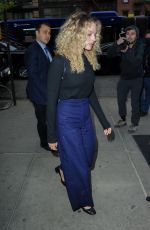 MARGOT ROBBIE Arrives to Her Hotel in New York 04/29/2019
