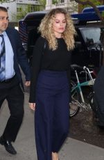 MARGOT ROBBIE Arrives to Her Hotel in New York 04/29/2019