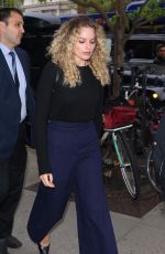 MARGOT ROBBIE Arrives to Her Hotel in New York 04/29/2019