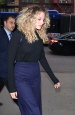 MARGOT ROBBIE Arrives to Her Hotel in New York 04/29/2019