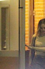 MARGOT ROBBIE Leaves a Restaurant in Los Angeles 04/02/2019