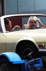 MARGOT ROBBIE on the Set of Birds of Prey in Los Angeles 04/05/2019