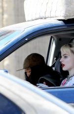 MARGOT ROBBIE on the Set of Birds of Prey in Los Angeles 04/08/2019