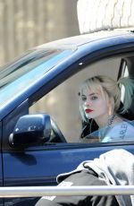 MARGOT ROBBIE on the Set of Birds of Prey in Los Angeles 04/08/2019