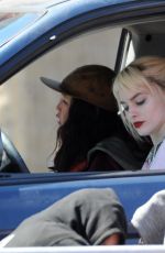 MARGOT ROBBIE on the Set of Birds of Prey in Los Angeles 04/08/2019