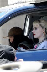 MARGOT ROBBIE on the Set of Birds of Prey in Los Angeles 04/08/2019