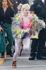 MARGOT ROBBIE on the Set of Birds of Prey in Los Angeles 04/09/2019