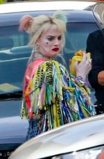 MARGOT ROBBIE on the Set of Birds of Prey in Los Angeles 04/09/2019