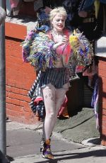 MARGOT ROBBIE on the Set of Birds of Prey in Los Angeles 04/09/2019