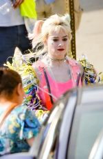 MARGOT ROBBIE on the Set of Birds of Prey in Los Angeles 04/09/2019