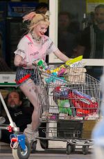 MARGOT ROBBIE on the Set of Birds of Prey in Los Angeles 04/12/2019