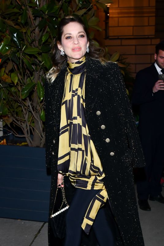 MARION COTILLARD Arrives at Diner du Cinema - Madame Figaro in Paris 04/12/2019