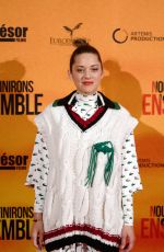 MARION COTILLARD at Nous Finirons Ensemble Premiere in Brussels 04/23/2019