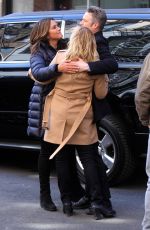 MARISKA HARGITAY and KELLI GIDDISH on the Set of Law and Order: Special Victims Unit 04/01/2019
