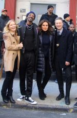MARISKA HARGITAY and KELLI GIDDISH on the Set of Law and Order: Special Victims Unit 04/01/2019