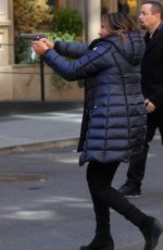 MARISKA HARGITAY and KELLI GIDDISH on the Set of Law and Order: Special Victims Unit 04/01/2019