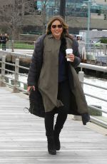 MARISKA HARGITAY on the Set of Law and Order: Special Victims Unit 04/17/2019