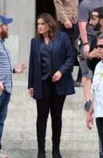 MARISKA HARGITAY on the Set of Law and Order: SVU in New York 04/23/2019