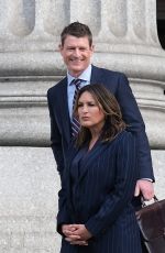 MARISKA HARGITAY on the Set of Law and Order: SVU in New York 04/23/2019