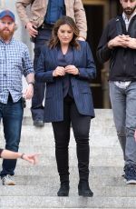 MARISKA HARGITAY on the Set of Law and Order: SVU in New York 04/23/2019