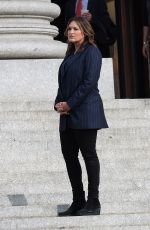 MARISKA HARGITAY on the Set of Law and Order: SVU in New York 04/23/2019