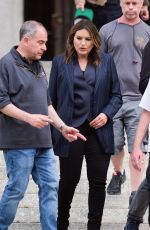MARISKA HARGITAY on the Set of Law and Order: SVU in New York 04/23/2019