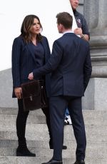MARISKA HARGITAY on the Set of Law and Order: SVU in New York 04/23/2019