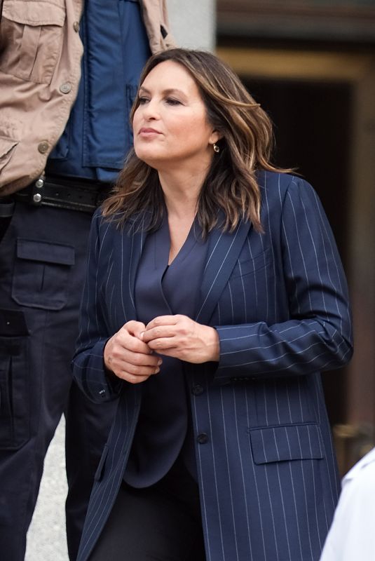MARISKA HARGITAY on the Set of Law and Order: SVU in New York 04/23/2019